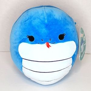 VERMICELLI 🐍 FTM ☆ Blie Iridescent Snake Original Squishmallow by Kelly Toy NWT